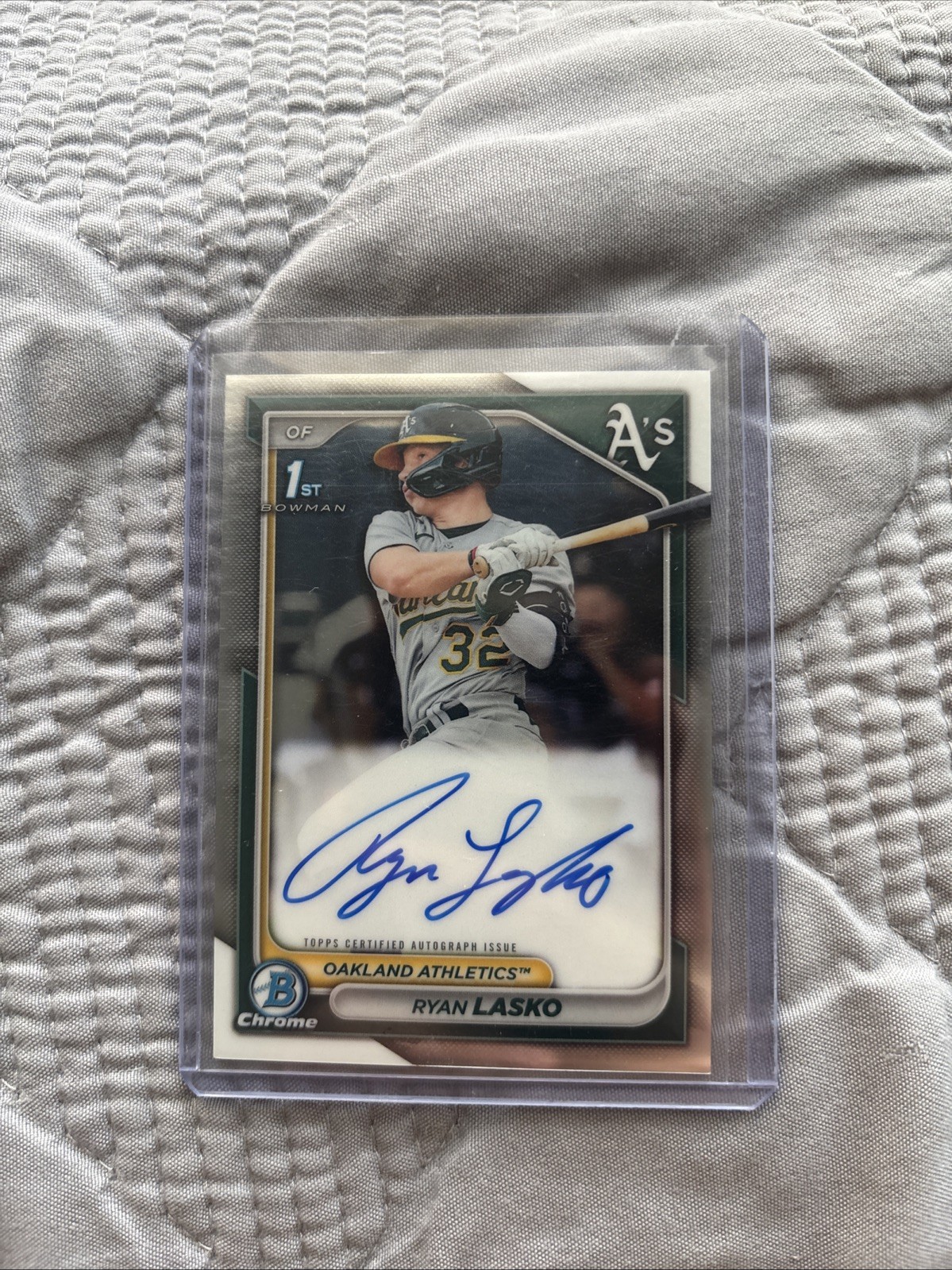 2024 Bowman - Chrome Prospect Autographs Ryan Lasko #CPA-RLAS (AU, RC)