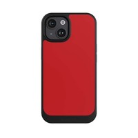 HüLle FüR Apple Iphone 15 HandyhüLle Nivocore Case Schwarz Farbe Rot Einfarbig