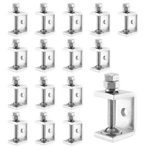 16PCS-304 Stainless Steel C-Clamp Heavy Duty-Woodwork-Welding-Building-Household