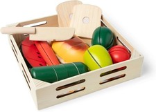 Melissa And Doug Cutting Food Play Food Set With Wooden Pieces