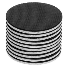 10 Pcs 2 3/4" Round Felt & EVA Furniture Pads, Floor Protectors, Gray+Black