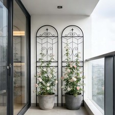 2 Pack Metal Garden Trellis 71" x 19.7" Rustproof Trellis for Climbing Plants Ou