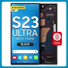 Samsung S23 Ultra 5G LCD Display Touch Digitizer with Frame Phantom Black
