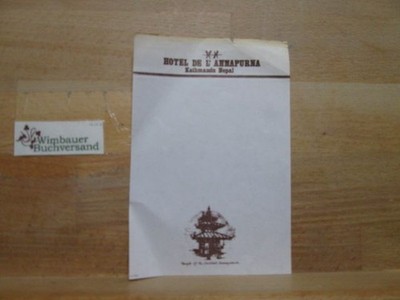 Alter Notizzettel Hotel de L'Annapurna Kathmandu Nepal