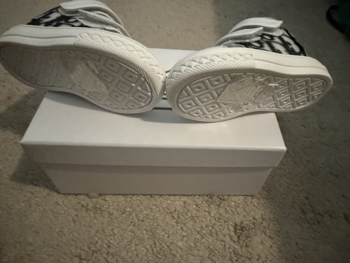 Dior Kids High-Top Sneakers Monogram Design | eBay