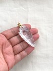 Lot of Stone Gemstone Quartz Arrowhead Agate Pendant Top Jewelry Making Craft — photo 7