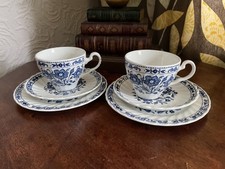 2 sets x Johnson Brothers / Marks & Spencer  Tea Cup, Saucer, Side Plate Trio. 