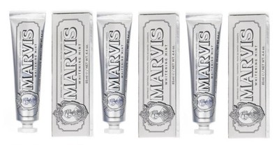 MARVIS Toothpaste Whitening 4,4 net wt Mint oz /85 ml, set of 3 Free Shipping