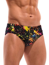 Colorful 3D Print Swim Men's Briefs  Women's Briefs