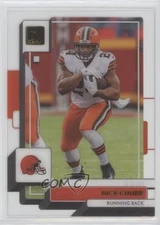 2022 Panini Clearly Donruss Gold Nick Chubb #13 6k8