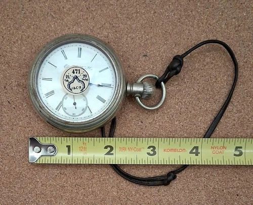 SEE VIDEO: Vintage Pocket Watch Elgin  18s 15j Model 3 Swing Out USA Grade 142
