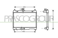 Prasco KüHler WasserküHler MotorküHler FüR Toyota Yaris 1.0 1.3