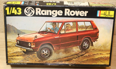 Heller 181 Modellbausatz Auto Range Rover Set Model Kit Rot Red 1:43