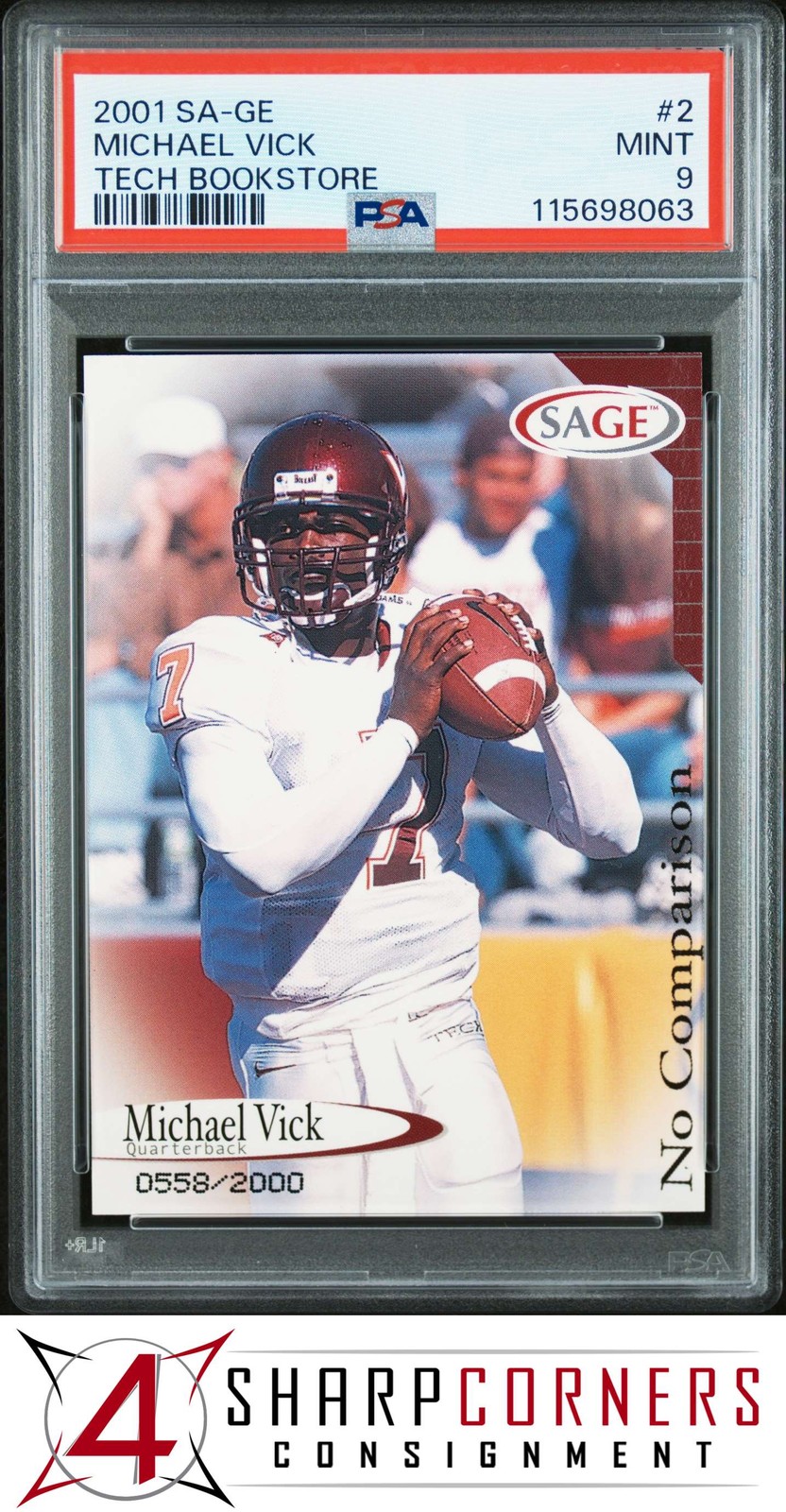 Michael Vick SA-GE Virginia Tech Bookstore Michael Vick #2 Tech Bookstore