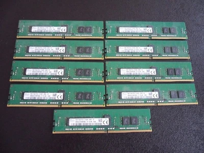 9 x SK Hynix 4GB 1Rx8 PC4-2133P DDR4 Memory RAM HMA451R7MFR8N-TF - Image 1 of 2