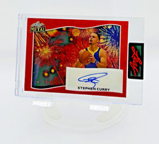 Stephen Curry One-of-One Auto Red Fireworks 1/1 Warriors 2025 Leaf Metal Sealed