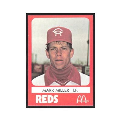 1980 TCMA Minor League Mark Miller Cedar Rapids Reds #16