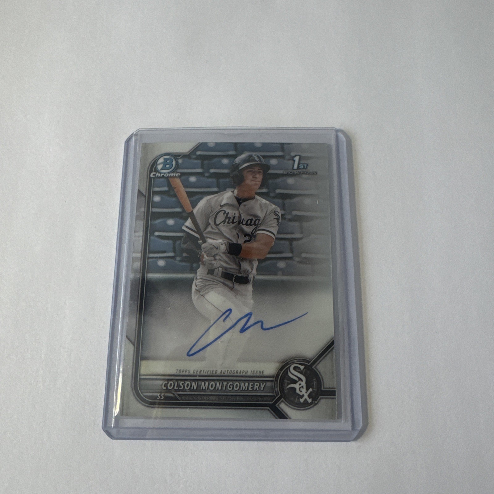 COLSON MONTGOMERY 2022 Bowman Chrome Auto 1st Bowman Chicago WHITE SOX #CPA-CMY