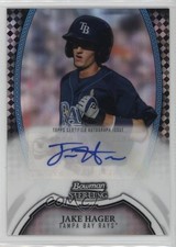2011 Bowman Sterling Prospect Black Refractor 6/25 Jake Hager #BSP-JH Auto i6j
