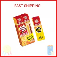 Slim Jim Beef 'N Cheese Smoked Meat Sticks, Original Flavor, 5g Protein Per Serv