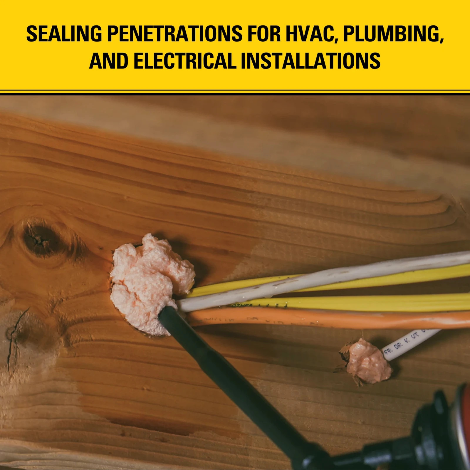 Stanley F952P Orange Fire-Rated Sealant Foam 24oz, 12 Pack-Pro Use,Gun Not Incl.