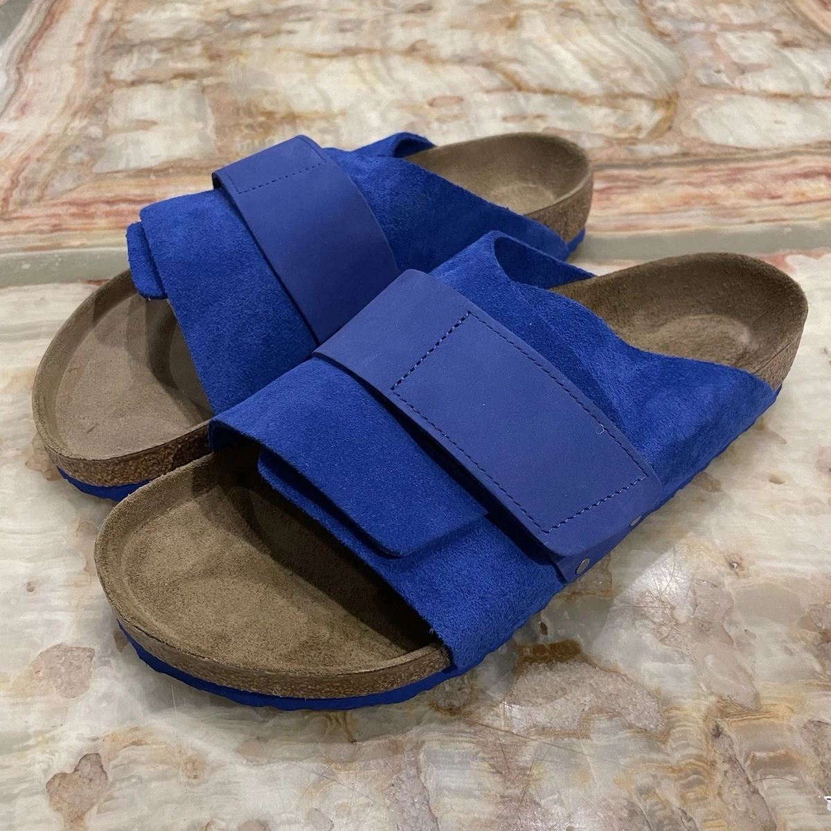 Birkenstock Blue Leather Upper Sandals for Men for sale | eBay