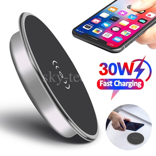 NEW Fast Wireless Charger 30W Embedded Wireless Charging Base For iPhone Samsung - Bild 2 von 20