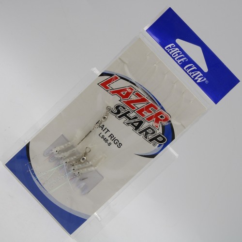 Paquet De 46 Hameçons Eagle Claw Lazer Sharp – Taille 1/0 – Pour Pêche Au Vif (Mer)