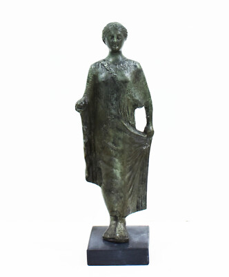 Kore antike griechische Frauen Bronze Figur Skulptur Maiden Korai - Museale Replik