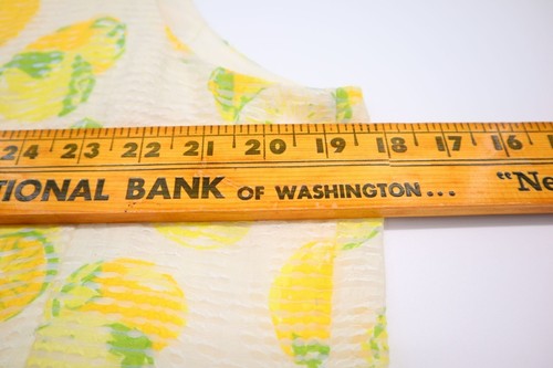 Ann Taylor Petite Lemon Sundress Size 10P Strap Babydoll Fabric Lined Summer - Picture 6 of 9
