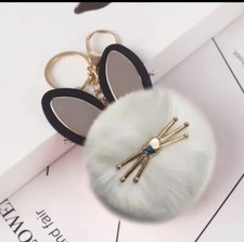 Fluffy Cute Cat Keychain For Bag or Keyring