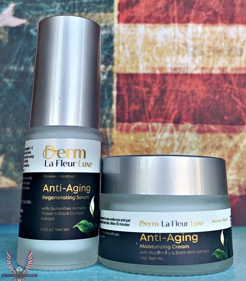 Derm La Fleur Luxe Regenerating Serum & Anti Aging Moisturizer Cream