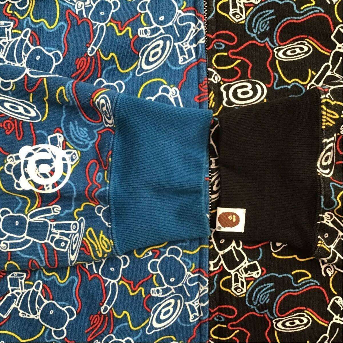 BAPE × medicom toy BE@R Shark full zip hoodie camo BEAR A BAPE × medicom toy BE@R Shark full zip hoodie camo BEAR A