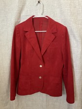 Vintage Jacobsons Ultra Suede Women’s Red Blazer Sz 12