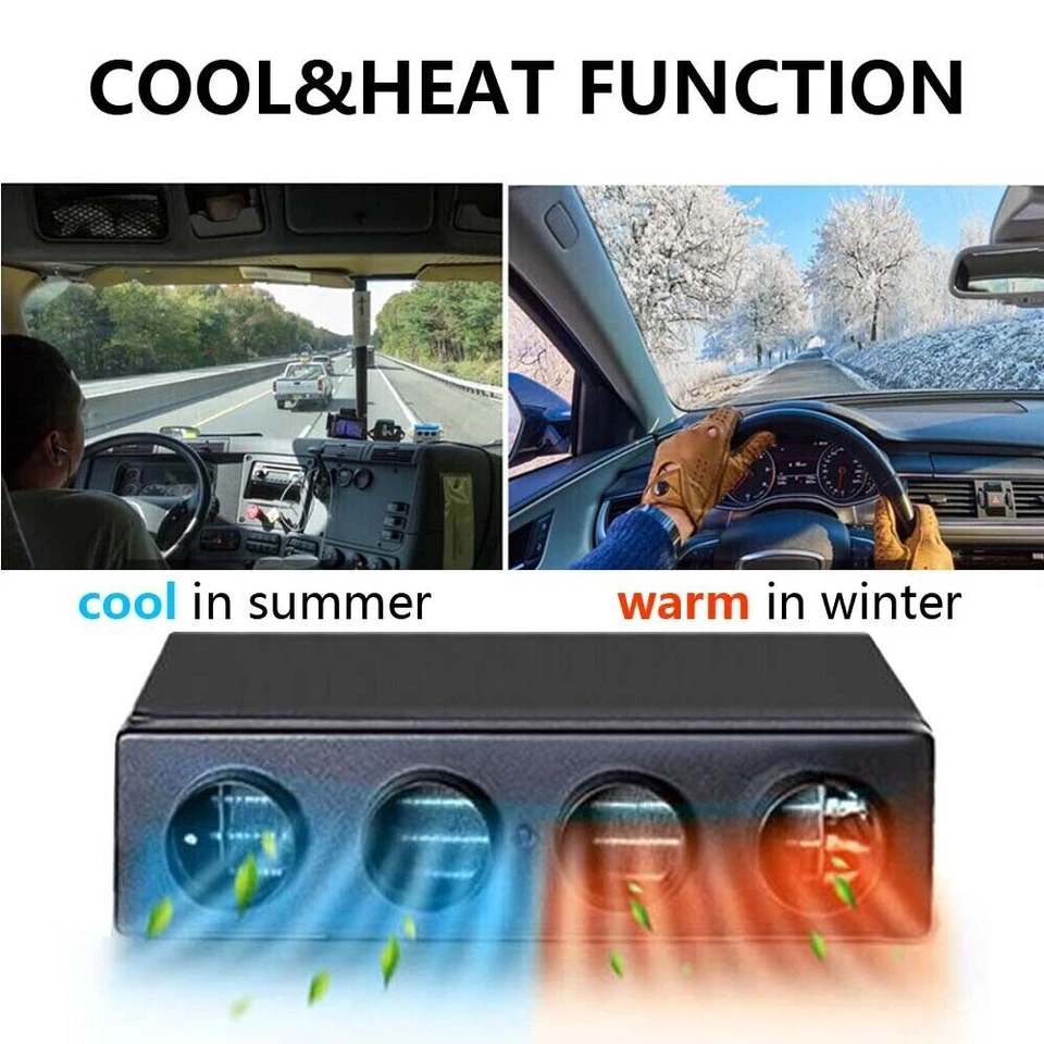 12V Cool&Heat Electric Air Conditioner Universal Underdash DC Auto Car A/C Kit - image 2 of 4