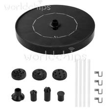 Solar Power Round Fountain Pump Upgrade 1W Solar Fountain With 4 Nozzles Kit