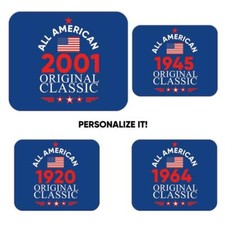 Gift Mousepad : Personalized Birthday All American Original Classic Flag