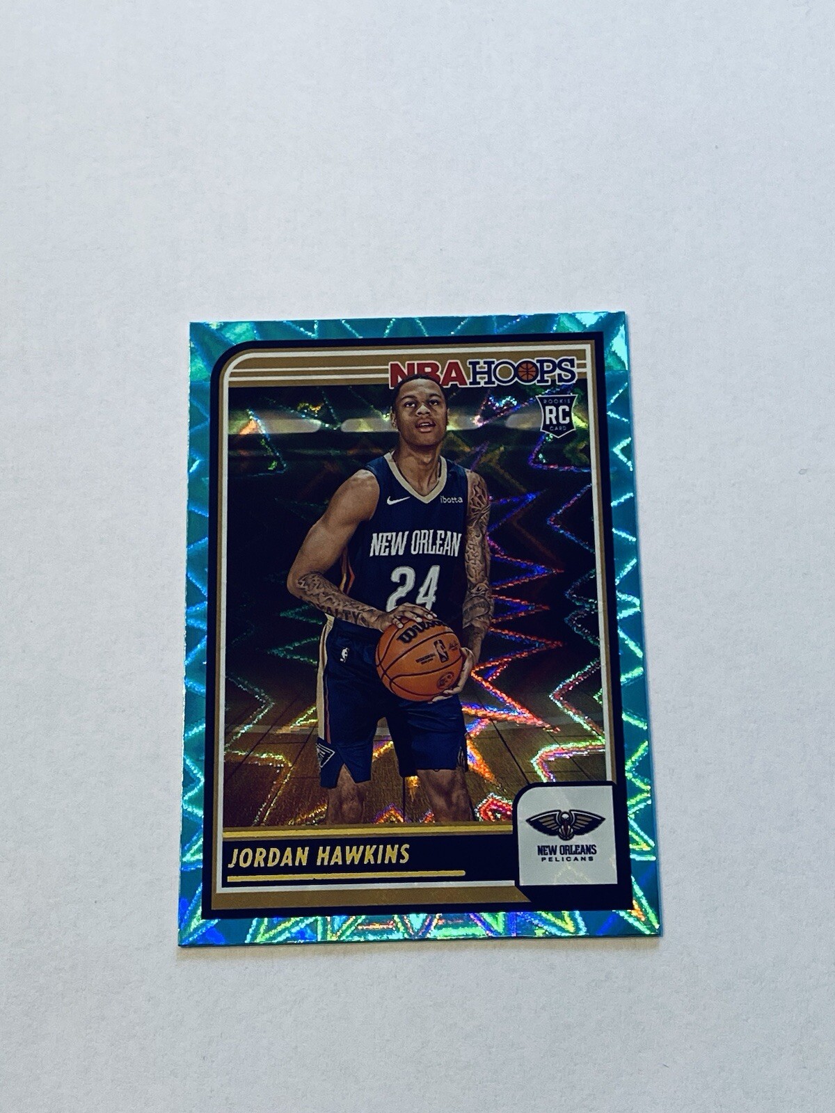 Jordan Hawkins Rookie 2023-24 Panini Hoops Teal Explosion #269 Pelicans