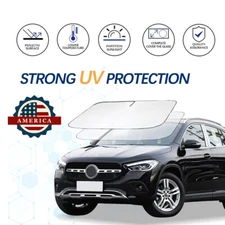For Mercedes Benz GLA GLE GLC 2014-2023 Car Front Window UV Protect Reflector
