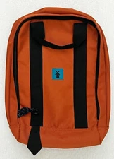 Dutch Bros Brothers Burnt Orange Logo Backpack Computer Bag Hidden Pocket