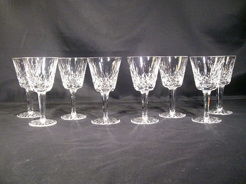 Waterford Kristall Lismore Claret Weingläser 8er Set - Bild 2 von 12