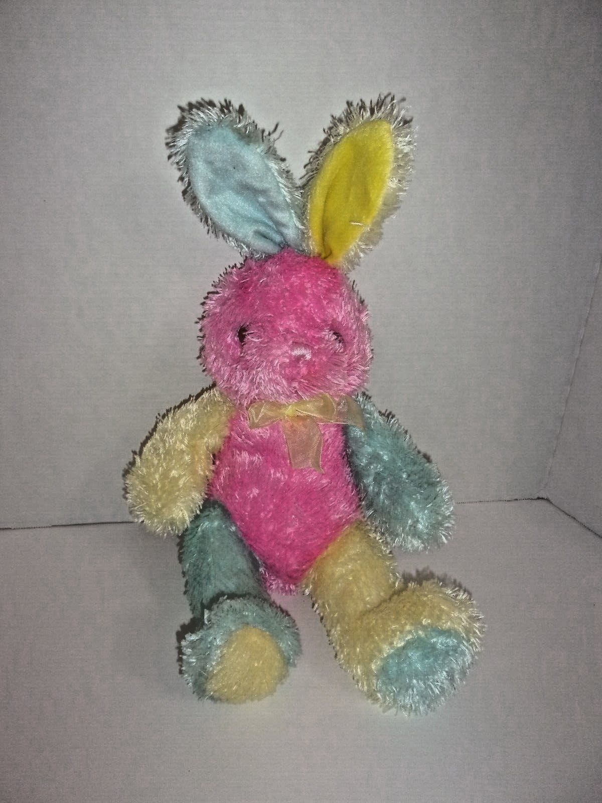 ReMona Pastel Rainbow Sitting Bunny 12