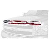 Déflecteur de capot pour Jeep Wrangler JK avec motif drapeau USA en acrylique noir
