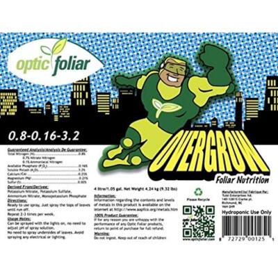 Optic Foliar OVERGROW RTU 4 Liter
