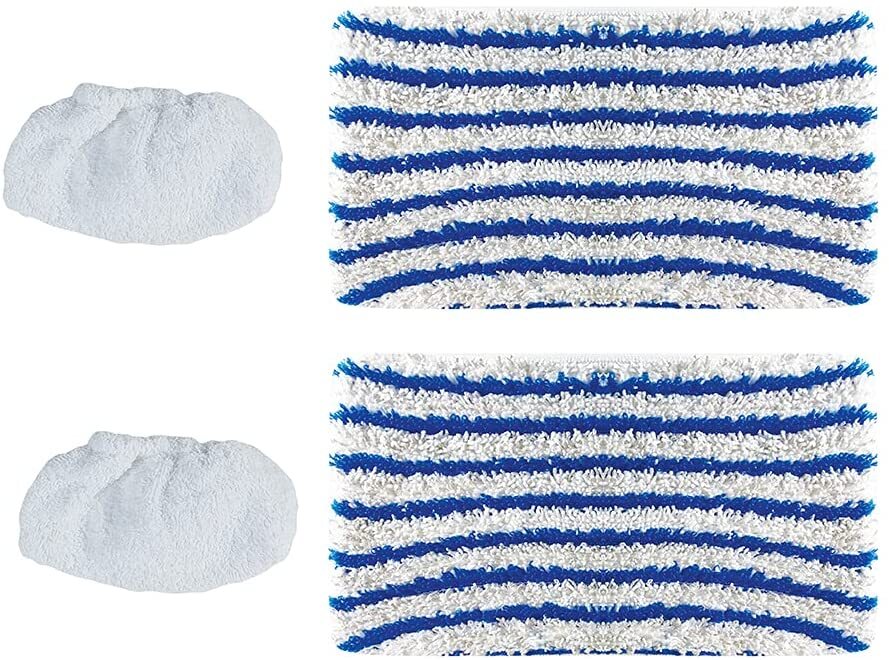 Polti Kit 2 Cloths Brush + 2 Headphones Fabrics Padded broom Vaporetto 3 Clean