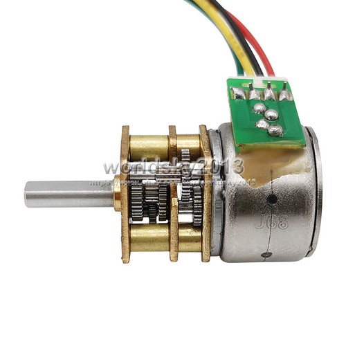 1x Motor paso a paso de reducción de caja de cambios metálica DC5V 2 fases 4 cables 10BY/15BY 5-150 RPM - Imagen 6 de 10