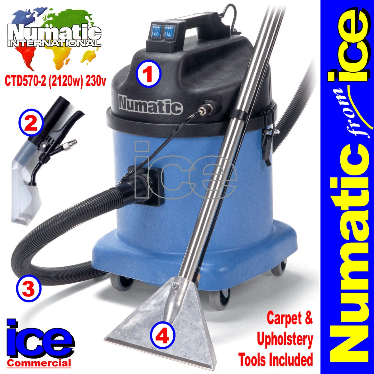 Industrial Commercial Professional Carpet & Upholstery Cleaner