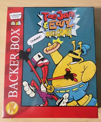 Limited Run ToeJam Earl Back in Groove Kickstarter Backer Box PC Mac Disc Steam