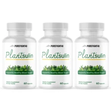 Plantsulin Capsules, Supports Healthy Blood Sugar-3 Bottles