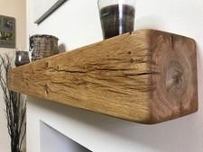 MODERN SOLID OAK BEAM 15CMX15CM FIREPLACE MANTEL SHELF- RANGE OF SIZES - COLOURS